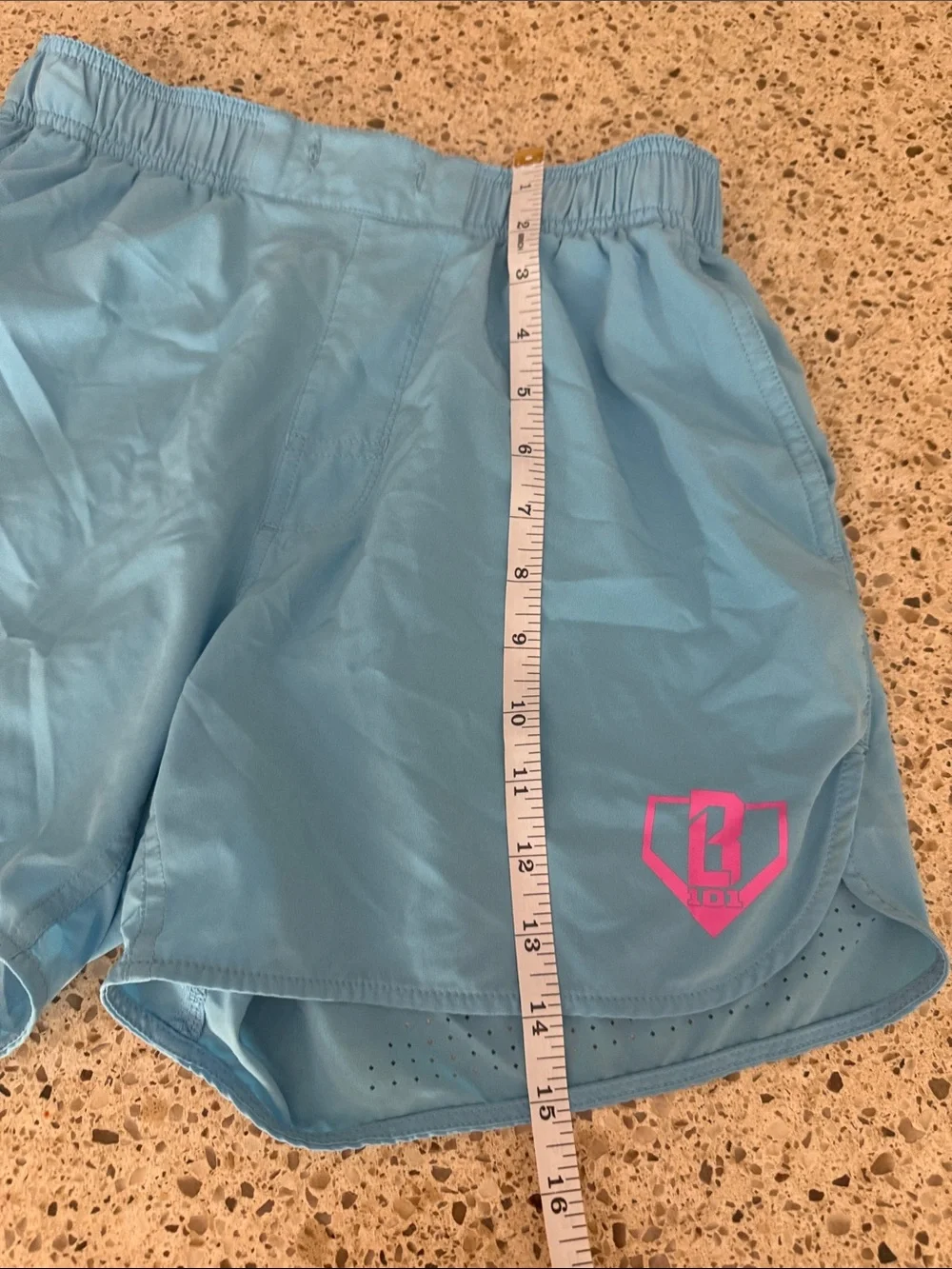 Baseball Lifestyle BL101 Light Blue Shorts size adult small